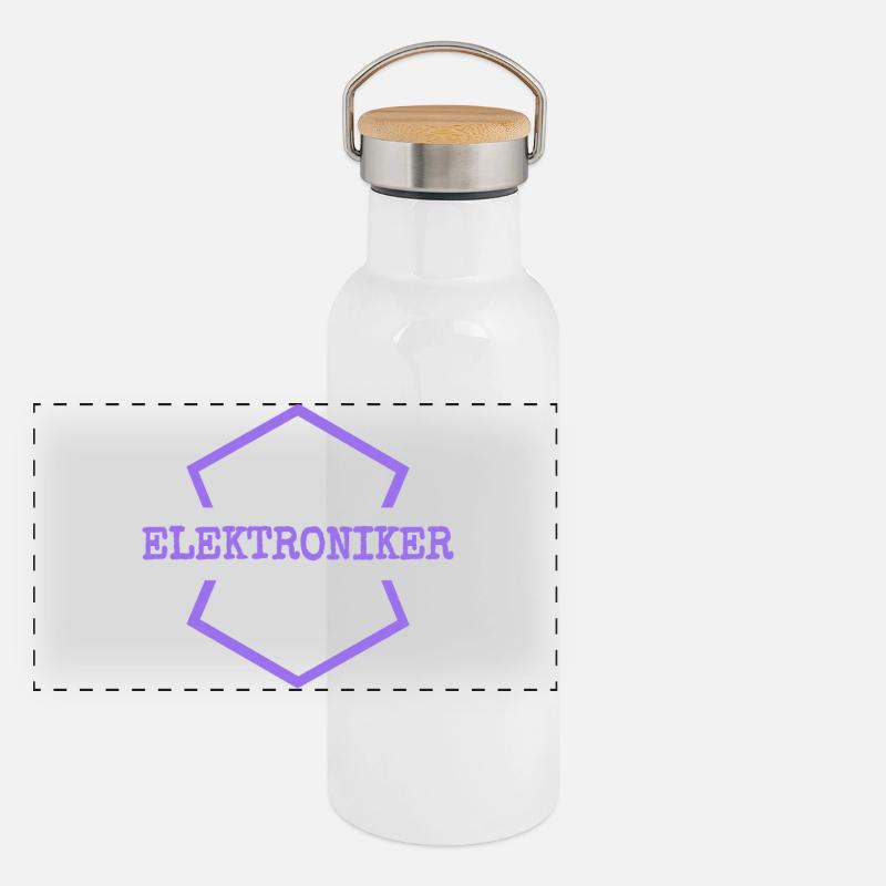 Électronique Gourde isotherme avec bouchon en bambou