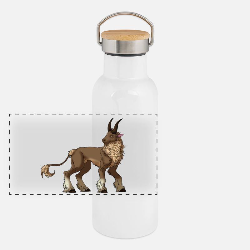 Zweispitz Panorama Thermosflasche mit Bambusdeckel