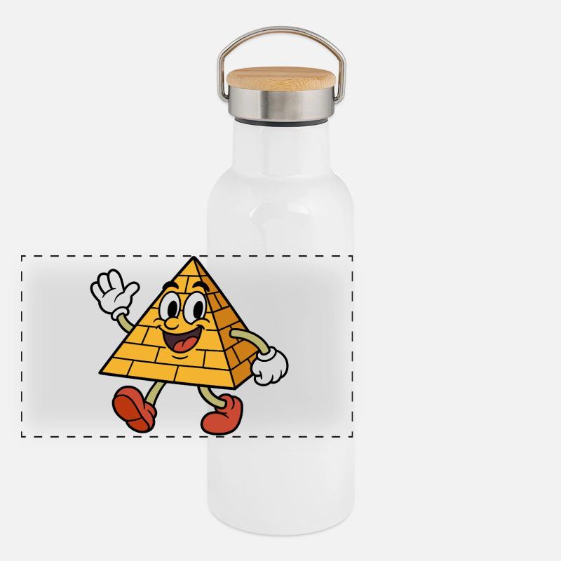 Pyramide loufoque parlante Gourde isotherme avec bouchon en bambou