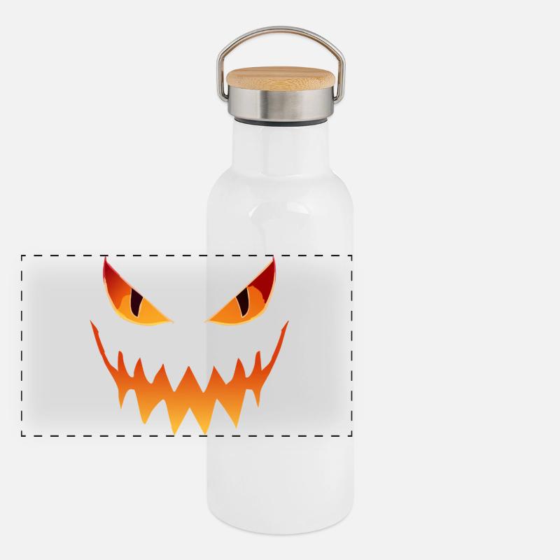 Panorama Thermosflasche mit Bambusdeckel