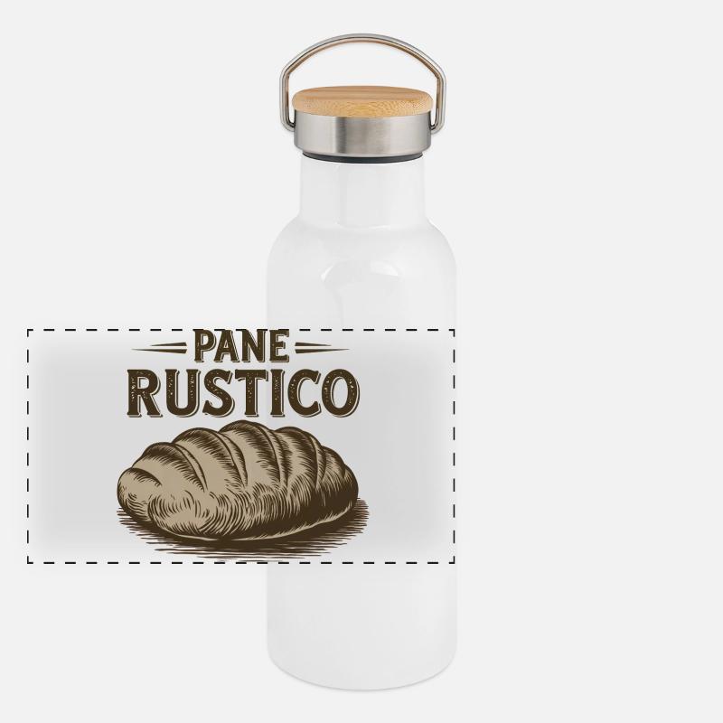 Pane Rustico – Brot Panorama Thermosflasche mit Bambusdeckel