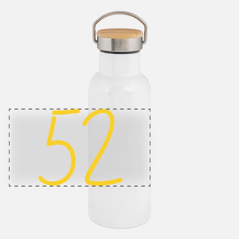 Panorama Thermosflasche mit Bambusdeckel