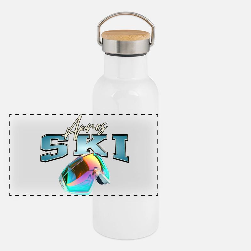 Après-ski Gourde isotherme avec bouchon en bambou