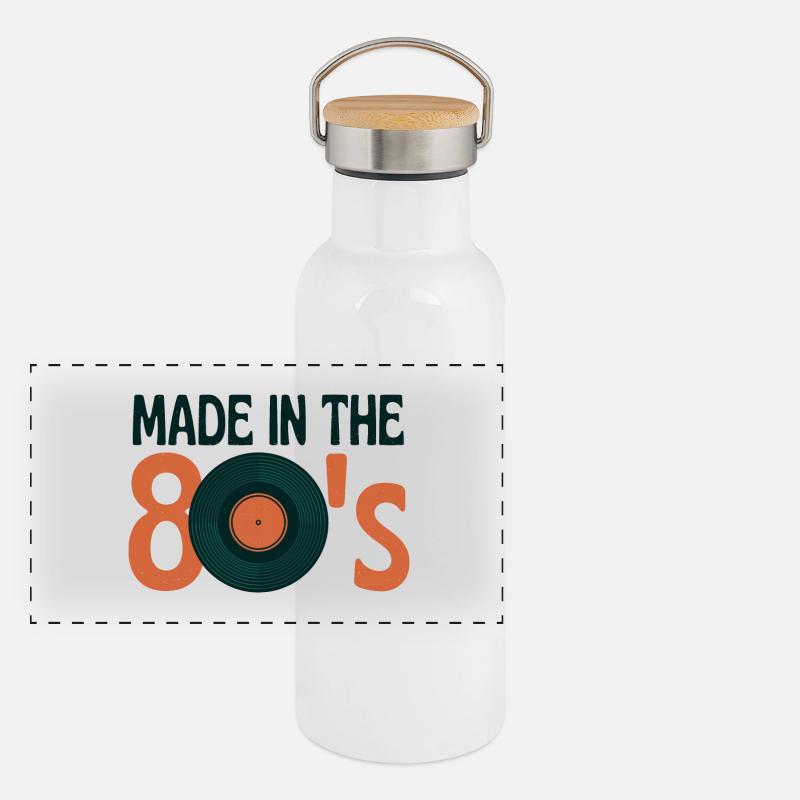 Made in the 80's Panoramic Thermal Bottle with Bamboo Lid