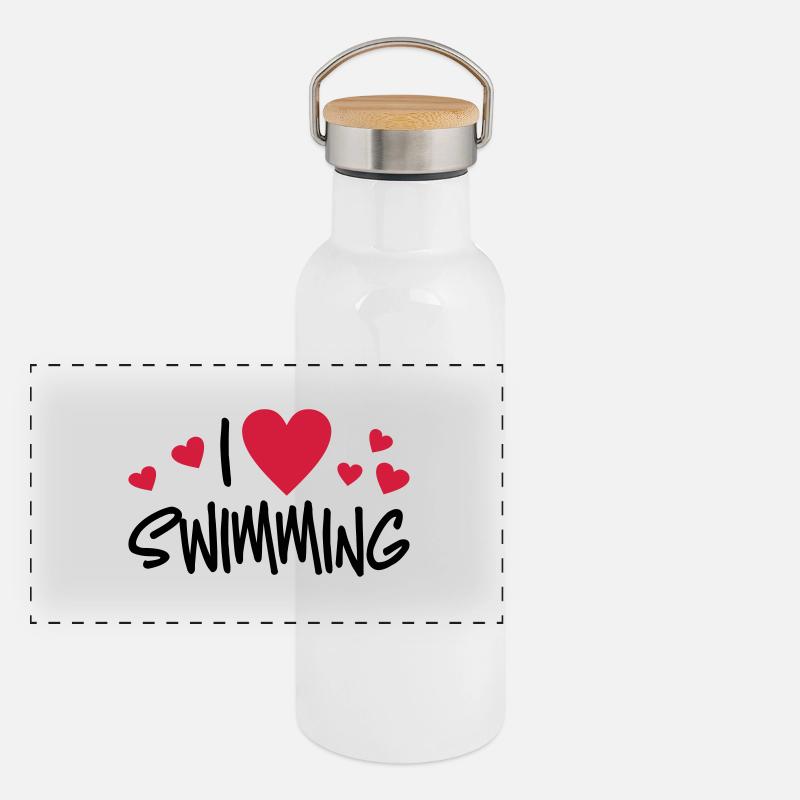 nage Gourde isotherme avec bouchon en bambou