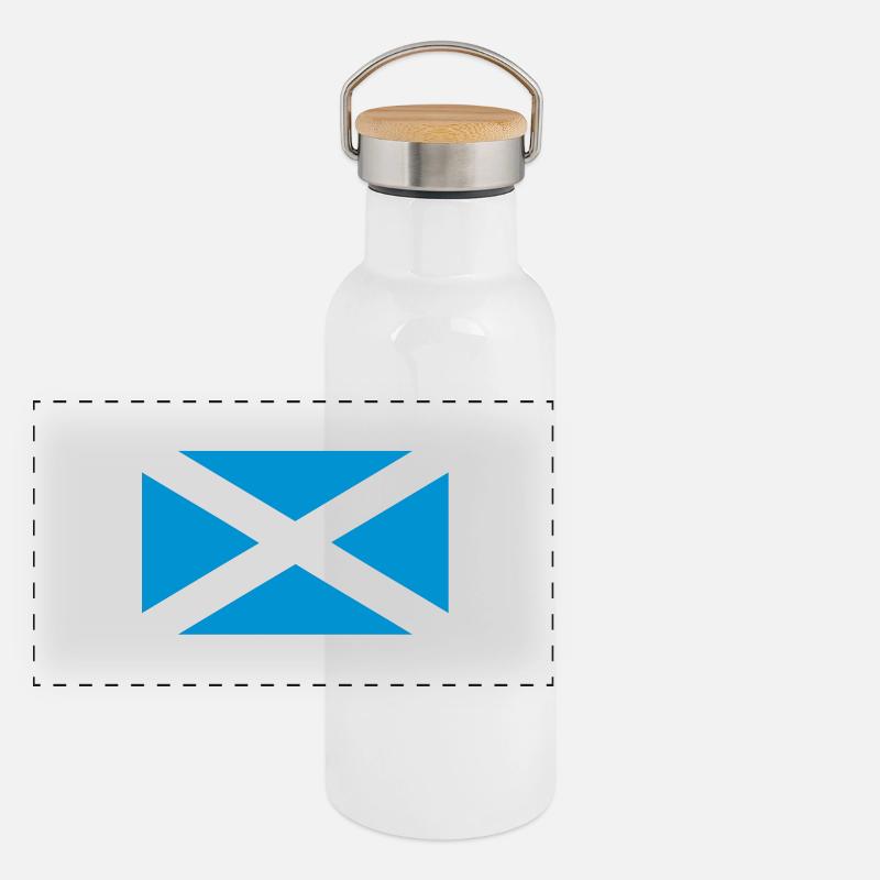 scotland Panoramic Thermal Bottle with Bamboo Lid