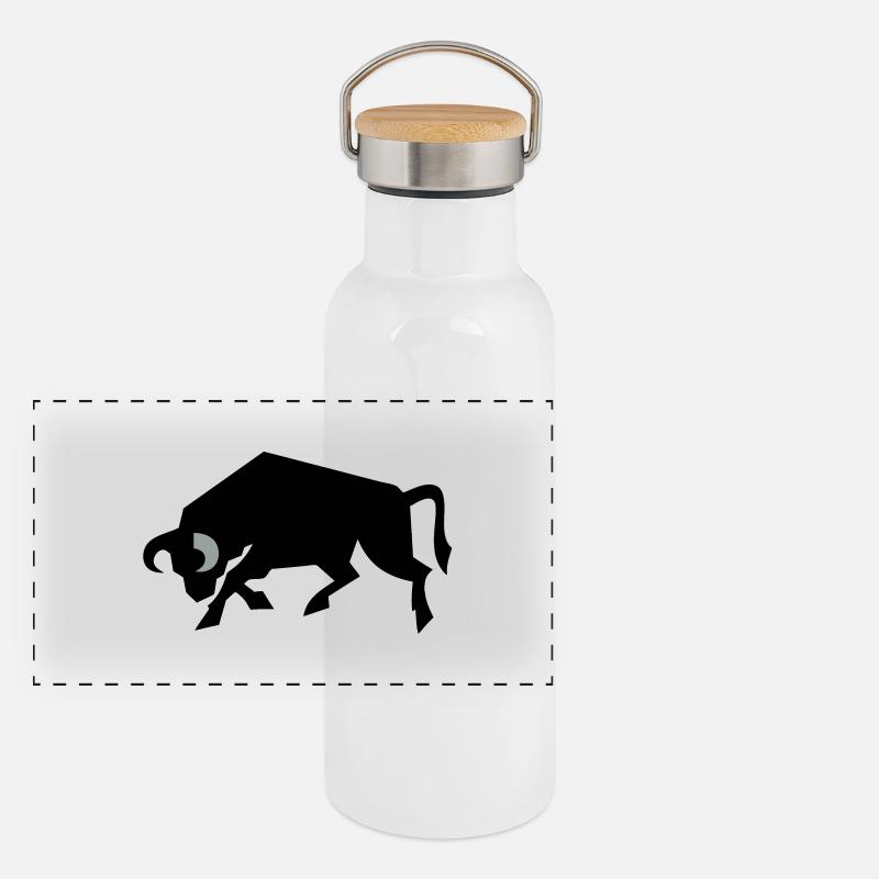 bull_2 Panoramic Thermal Bottle with Bamboo Lid