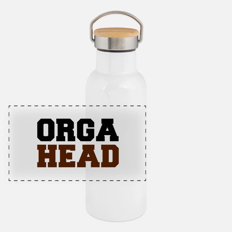 orga-head Panorama Thermosflasche mit Bambusdeckel