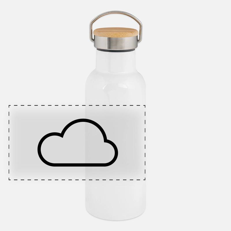 Clouds Panoramic Thermal Bottle with Bamboo Lid