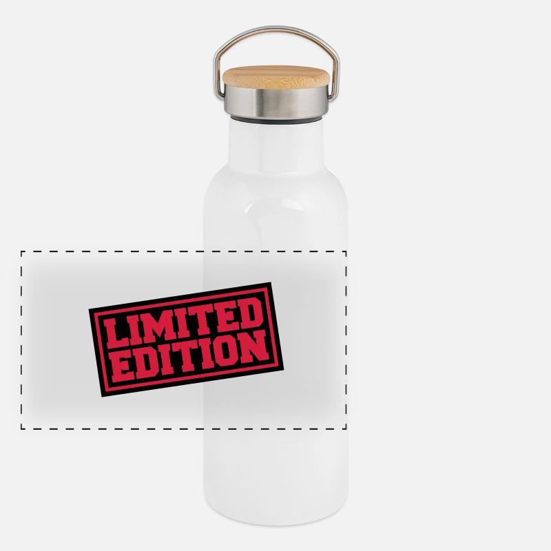 Cool Limited Edition Design Gourde isotherme avec bouchon en bambou