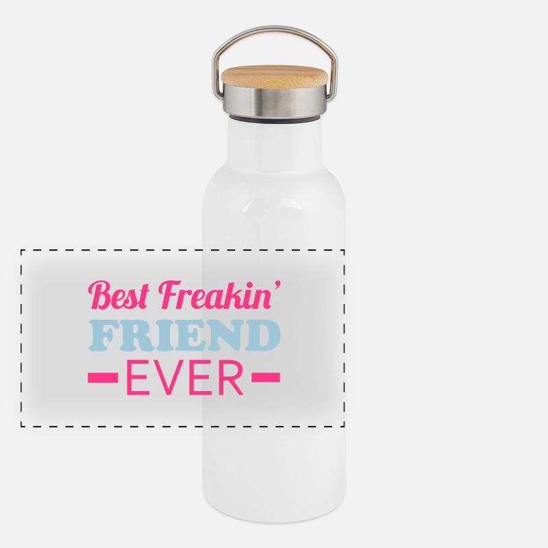 Best Friend Gourde isotherme avec bouchon en bambou