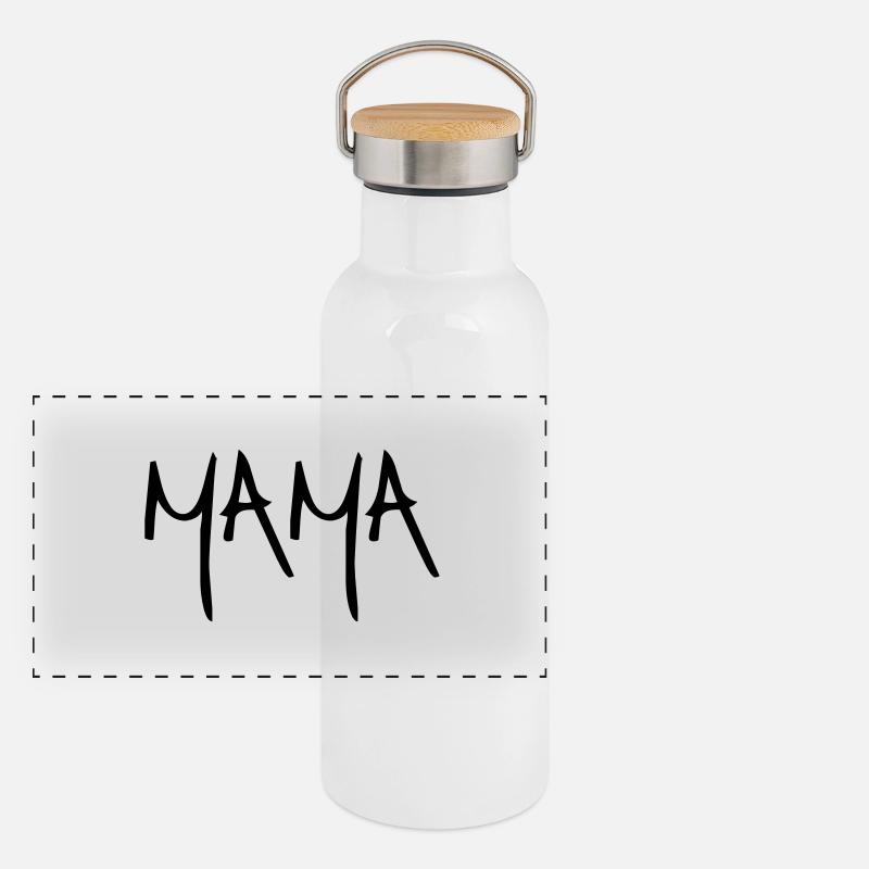 Mama Panorama Thermosflasche mit Bambusdeckel