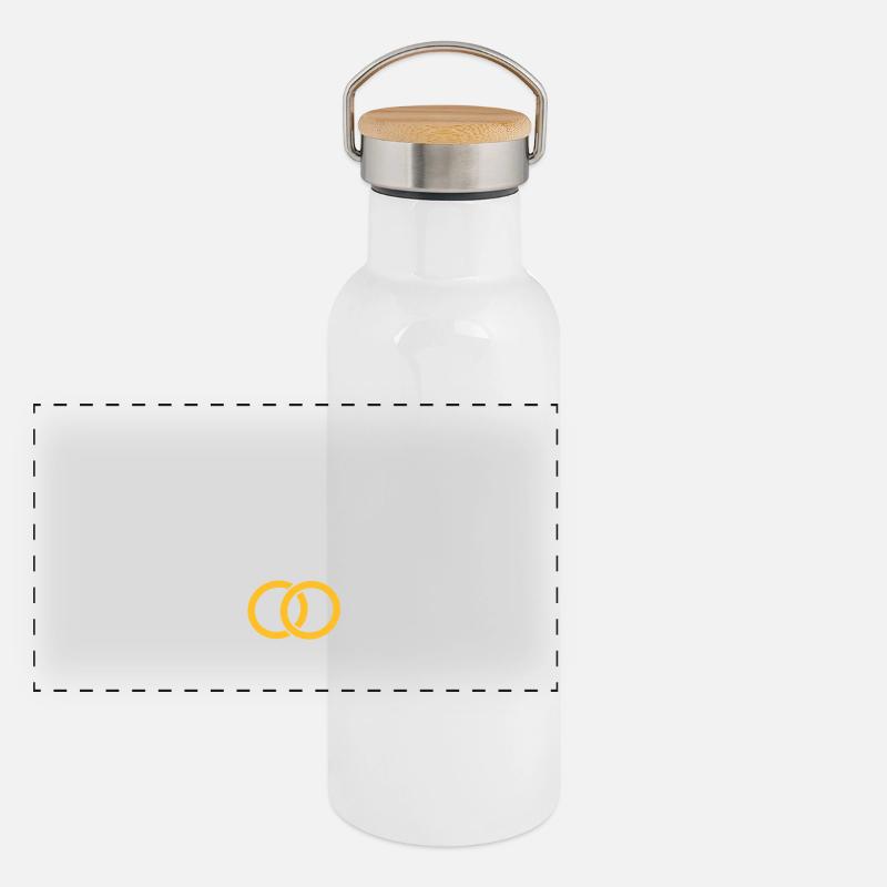 Junggesellenabschied Panorama Thermosflasche mit Bambusdeckel