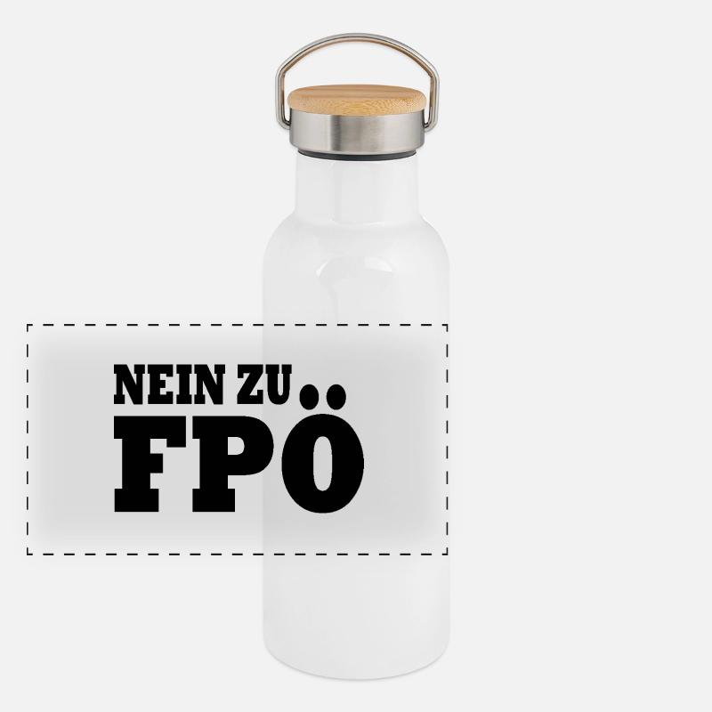 No to fpö Panoramic Thermal Bottle with Bamboo Lid