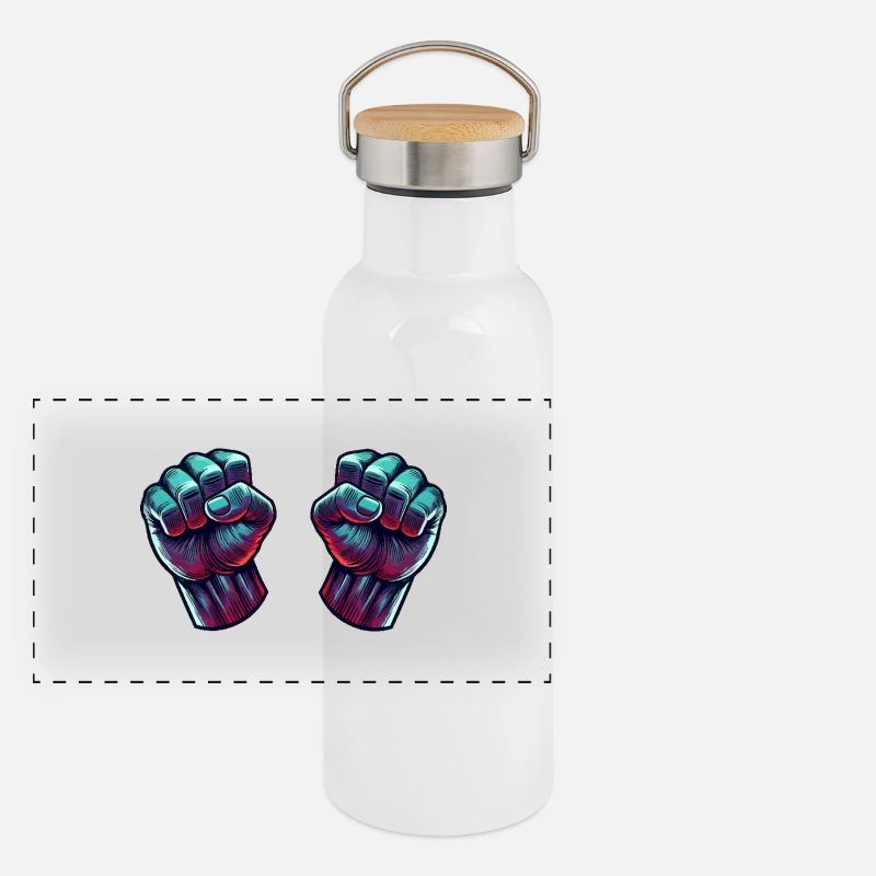 Faust Comic 2 Panoramic Thermal Bottle with Bamboo Lid