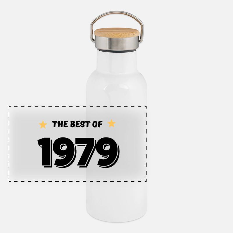 Das Beste von 1979 Panorama Thermosflasche mit Bambusdeckel