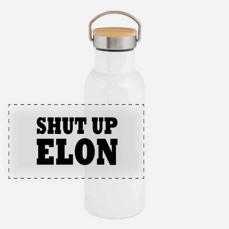 shut up elon Gourde isotherme avec bouchon en bambou