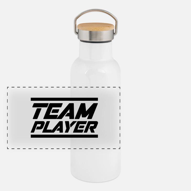Team Player Panoramic Thermal Bottle with Bamboo Lid