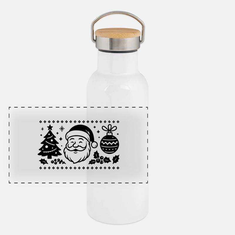 Noel Panorama Thermosflasche mit Bambusdeckel