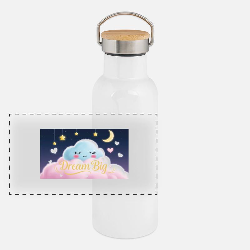 Dream Big Panorama Thermosflasche mit Bambusdeckel