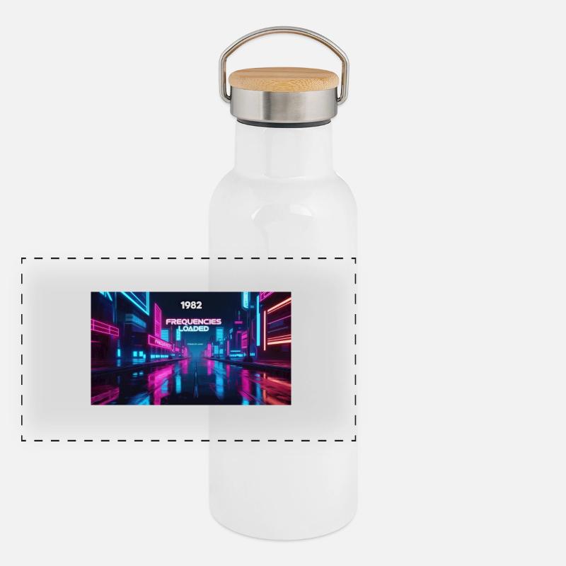 FREQUENCIES LOADED Panoramic Thermal Bottle with Bamboo Lid