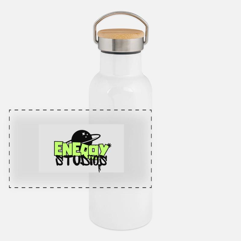 Energy Studios Entertainment Gourde isotherme avec bouchon en bambou