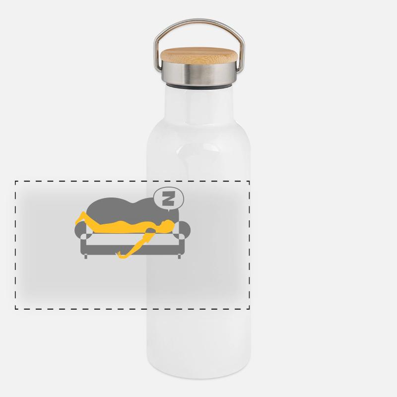 I'm Retired. So I'm Taking A Nap. Panoramic Thermal Bottle with Bamboo Lid