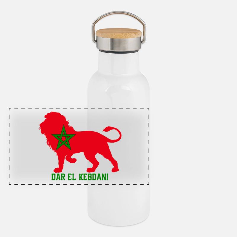DAR EL KEBDANI Panoramic Thermal Bottle with Bamboo Lid