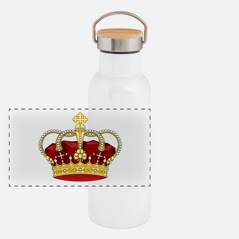 Krone Panorama Thermosflasche mit Bambusdeckel