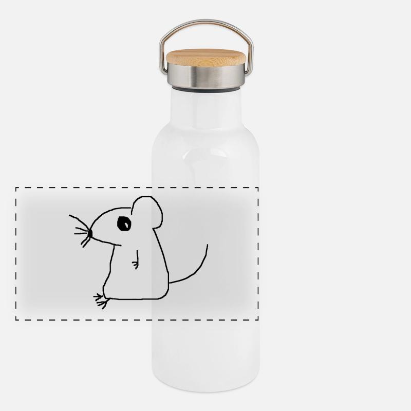 mouse Panoramic Thermal Bottle with Bamboo Lid