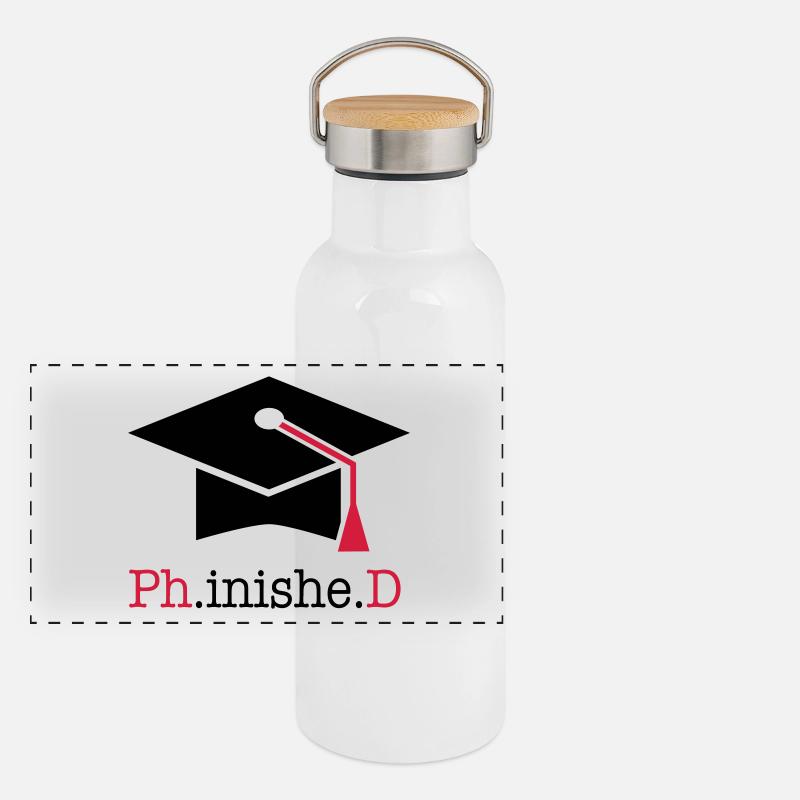 doctorate Panoramic Thermal Bottle with Bamboo Lid