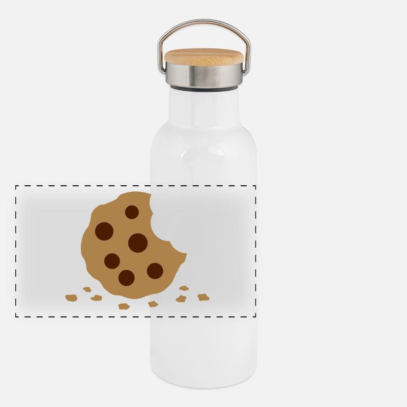 Biscuit Gourde isotherme avec bouchon en bambou