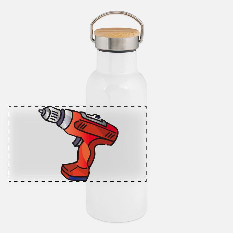 Perceuse | forer Gourde isotherme avec bouchon en bambou