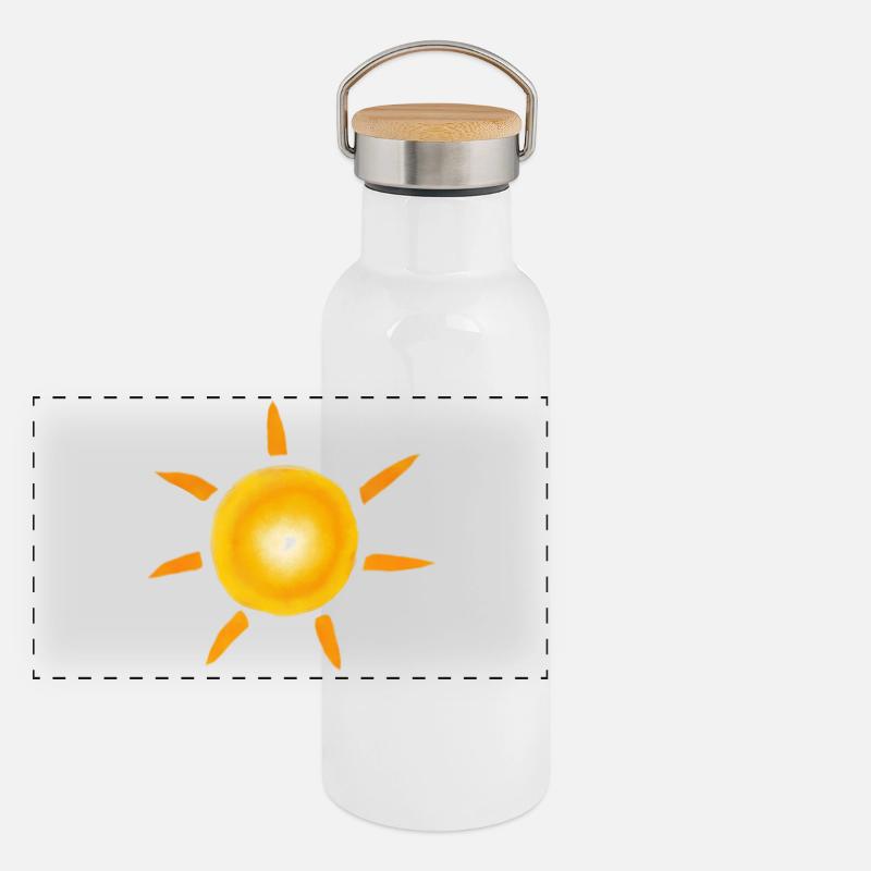 sun Panoramic Thermal Bottle with Bamboo Lid