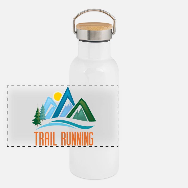 Trail Running Panoramic Thermal Bottle with Bamboo Lid