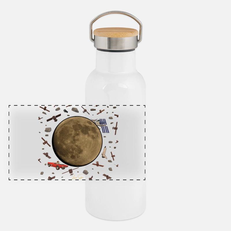 Space Junkie Panoramic Thermal Bottle with Bamboo Lid