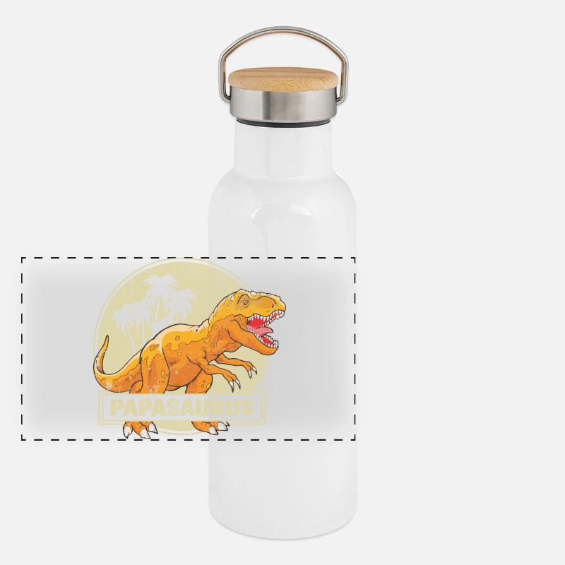 Papasaurus Panoramic Thermal Bottle with Bamboo Lid