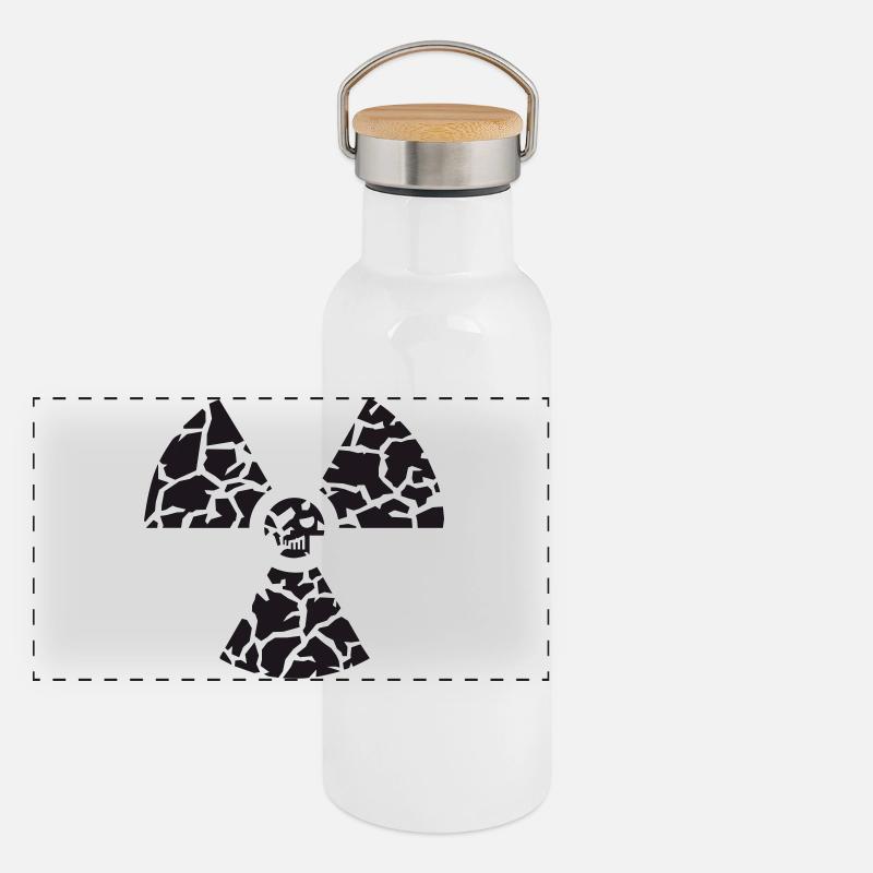gegen atomkraft Panorama Thermosflasche mit Bambusdeckel