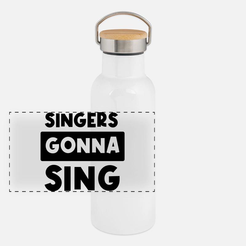 Singers going to sing Panoramic Thermal Bottle with Bamboo Lid