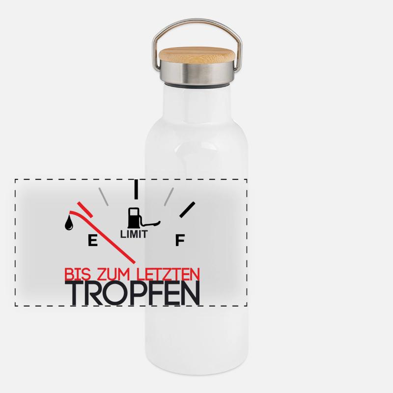 Down to the last drop Panoramic Thermal Bottle with Bamboo Lid