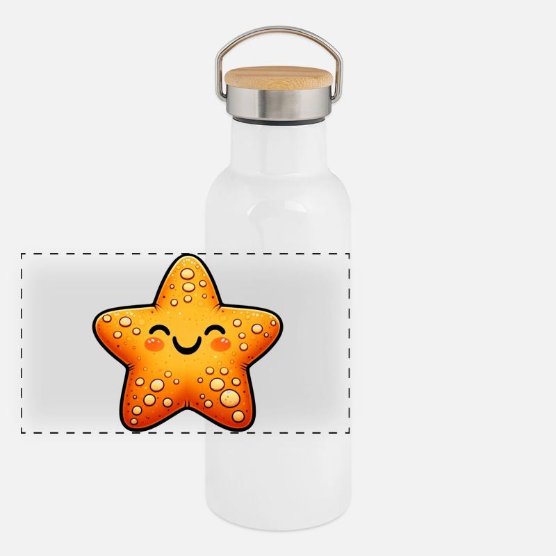 Starfish Panoramic Thermal Bottle with Bamboo Lid