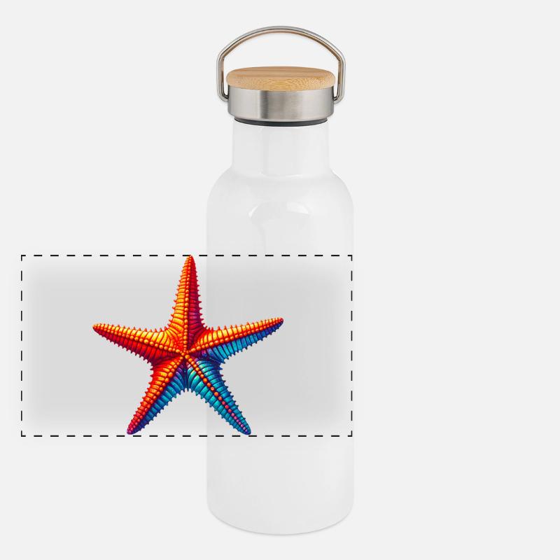 Starfish Panoramic Thermal Bottle with Bamboo Lid
