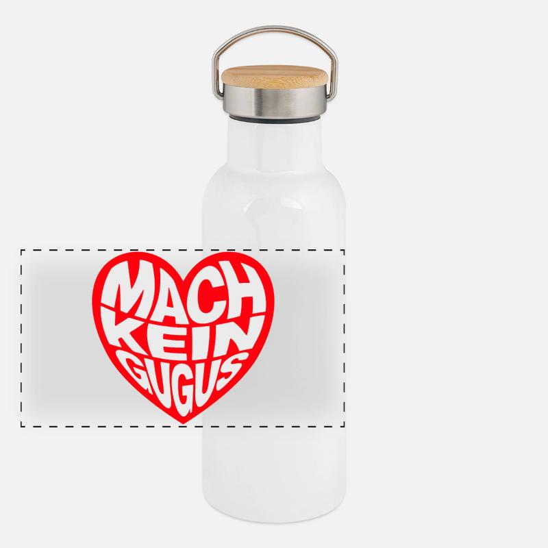 Ne faites pas de gugus Gourde isotherme avec bouchon en bambou