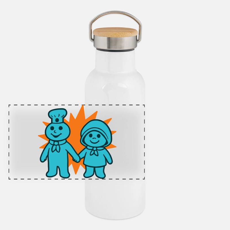 Chef sucré Gourde isotherme avec bouchon en bambou