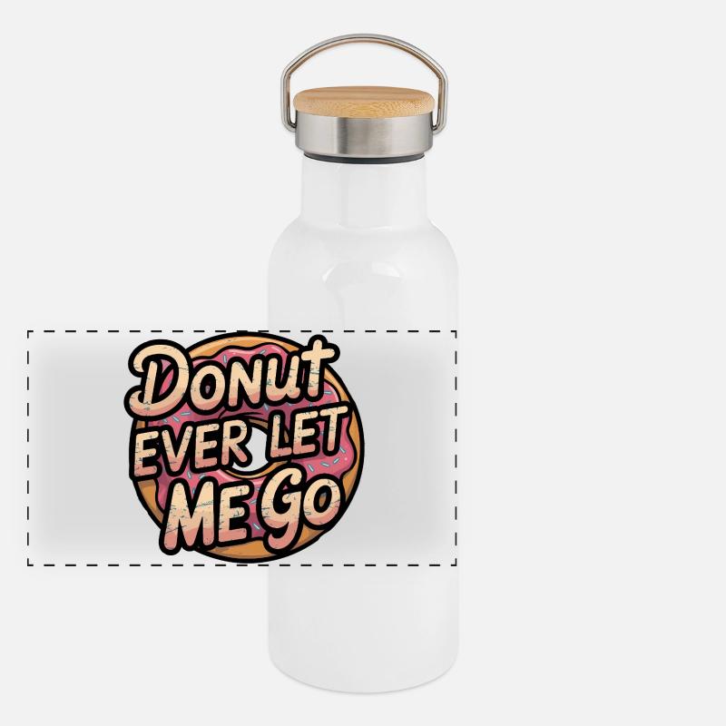 Dicton de beignet sucré, relation Gourde isotherme avec bouchon en bambou