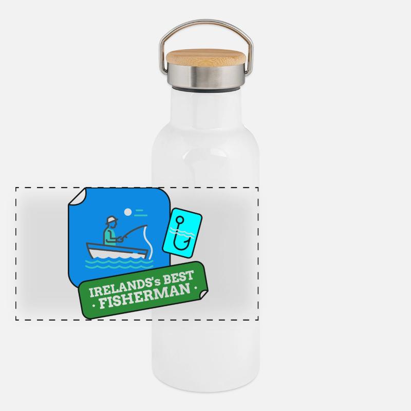 Le meilleur design de pêcheur d’Irlande Gourde isotherme avec bouchon en bambou