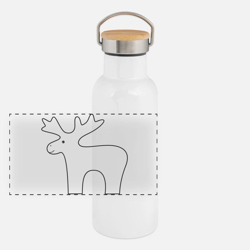 Renne Gourde isotherme avec bouchon en bambou