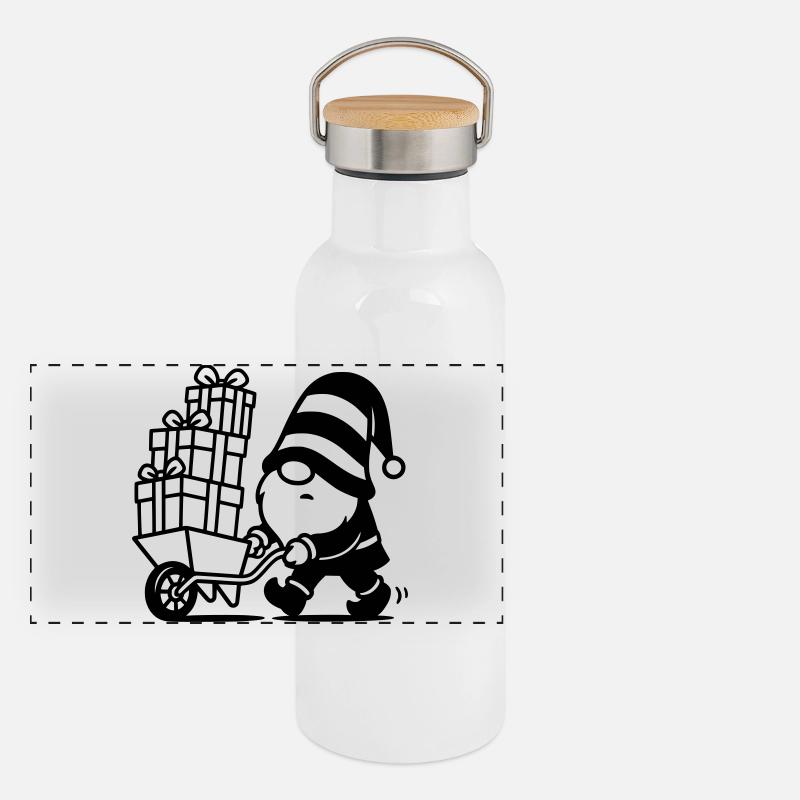 Imp wheelbarrow Panoramic Thermal Bottle with Bamboo Lid