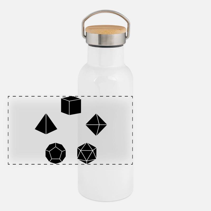 Pen&Paper Dice Set Panorama Thermosflasche mit Bambusdeckel