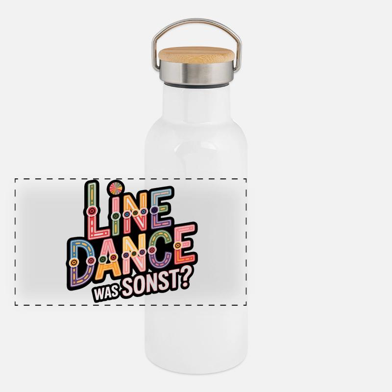 Line Dance What else? Panoramic Thermal Bottle with Bamboo Lid